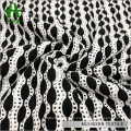 Mulinsen Textile Hot Sale Black White T/C Jacquard Dyed Polyester Fabric Hole Punch